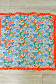 Coral Floral Minky Blanket