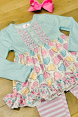 Little Sweetheart Mix Pattern Leggings Set