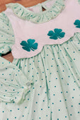 Lucky Day Shamrock Ruffle Neck Top & Leggings Set