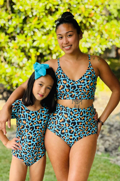 Mom & Me Ocean Leopard Swimsuit