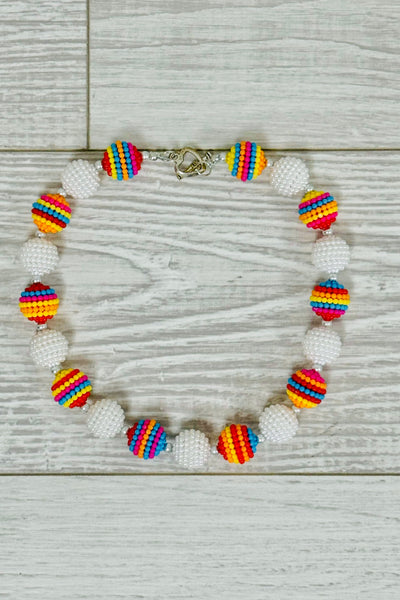 Rainbow Bubblegum Necklace