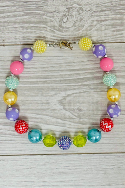 Easter Hues Pearl Bubblegum Necklace