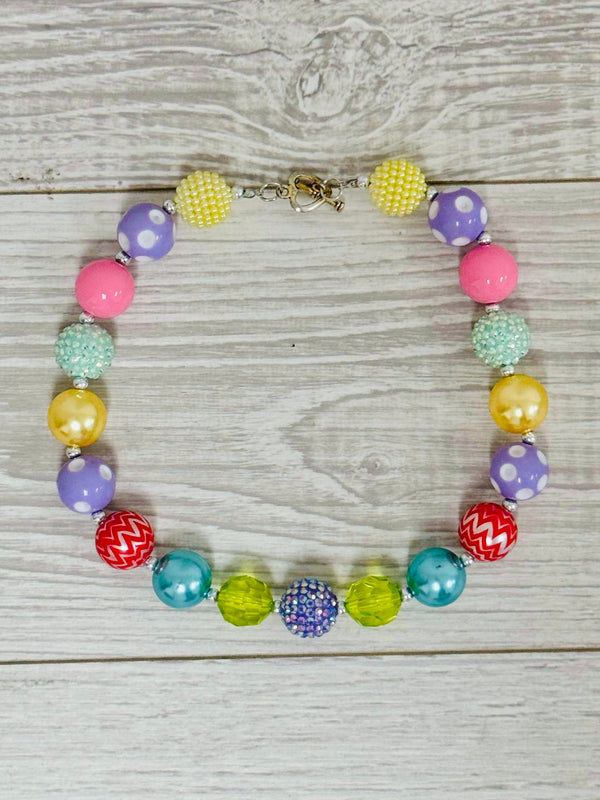 Easter Hues Pearl Bubblegum Necklace