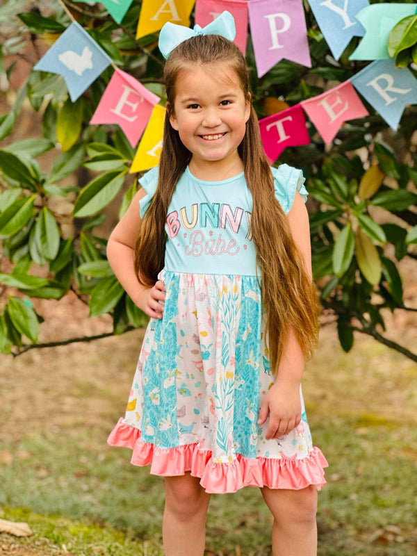 Bunny Babe Patchwork Twirl Dress