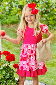 Apple A Day Back to School Ruffle Dress