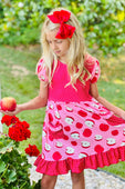 Apple A Day Back to School Ruffle Dress