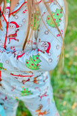 Santa & His Reindeer PJ Set