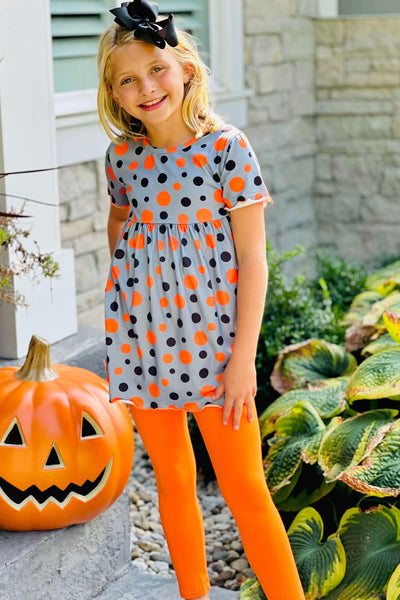 Spooky Polka Dot Leggings Set