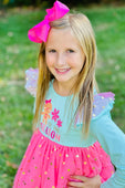 Pink Tis The Season Gingerbread Tutu Top with Leggings Set