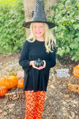 Spooky Polka Dot Ruffle Pants Set